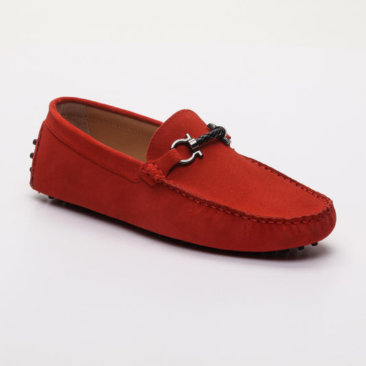 TRENTON mocassins fantaisies rouge